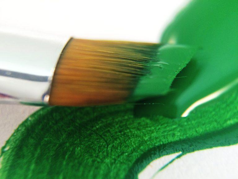 macro-of-paintbrush-in-green-paint-2021-09-04-03-45-37-utc