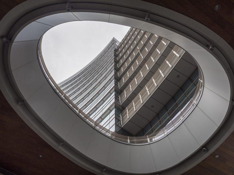 Milan, Lombardy, Italy: modern architecture in the famous Gae Aulenti square